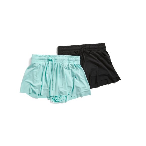 B TWEEN Blue Big Girls 2pk Butterfly Shorts - Picture 1 of 2